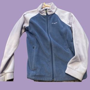 Preowned girl size large Columbia zip up jacket